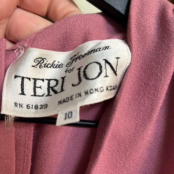 Rickie Freeman for Teri Jon Raspberry pink 1980’s dress - Picture 5 of 12